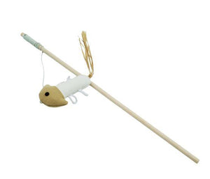Bud'z Jouet Pour Chat Canne À Pêche Méduse, Beige