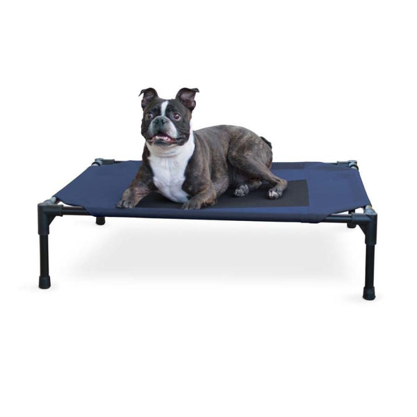 K&H Lit surélevé pour animaux, Bleu marine
