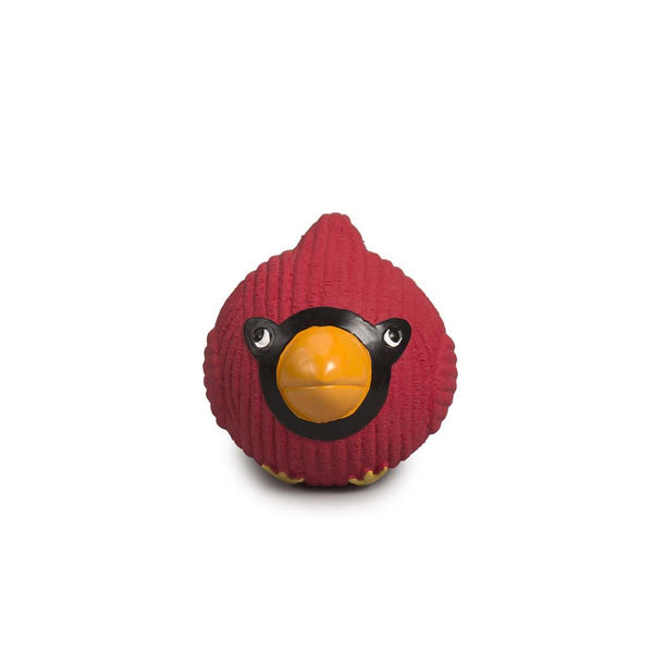 HuggleHounds Carmine Cardinal Ruff-Tex Dog Toy