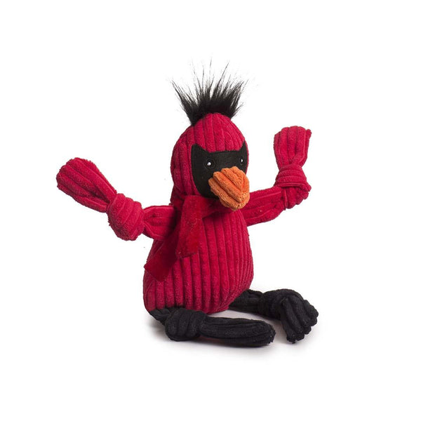 HuggleHounds Knottie Carmine Cardinal Dog Toy