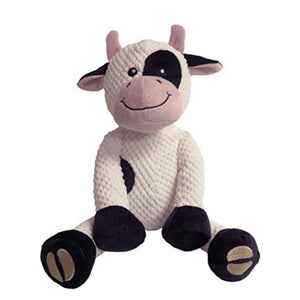 fabdog Floppy Cow Plush Dog Toy
