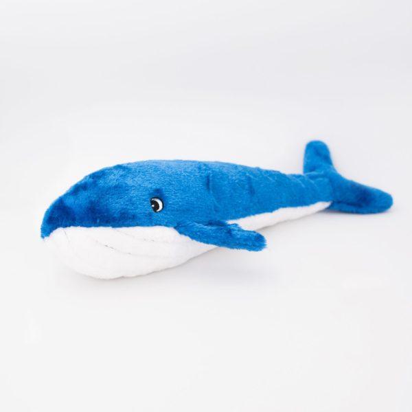 ZippyPaws Jigglerz Blue Whale Dog Toy