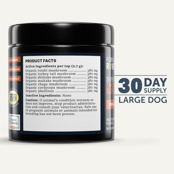 Four Leaf Rover Seven Shrooms Dog Supplement