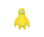 Bud'z Monster Smiling Bob Plush Dog Toy, Yellow, 13.5 x 5 x 20-cm
