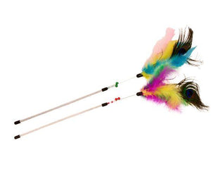 Bud'z Jouets Plumeaux En Jarre Pour Chat Multicolore