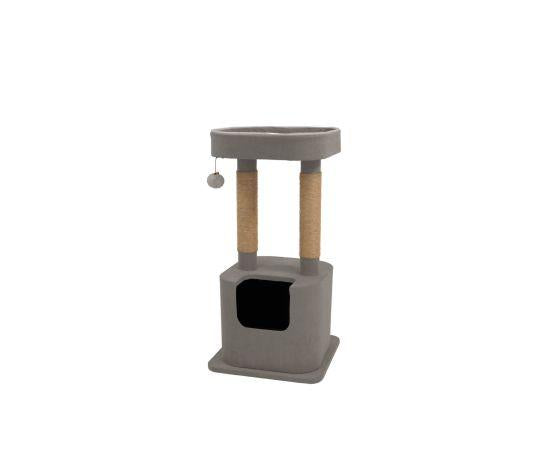Bud'z Soho with Condo Cat Tree, Grey