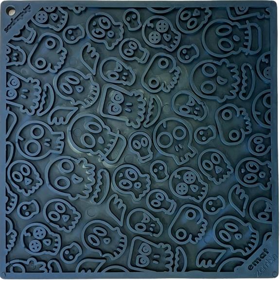 SodaPup Tapis à lécher eMat design Zombie Enrichissement pour chien, Noir