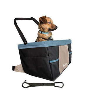 Kurgo Siège D'Appoint Pour Voiture Rover, Noir/Bleu, Jusqu'À 30-lbs