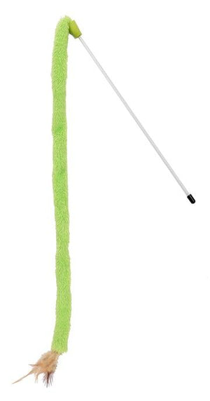 RompiCatz Jouet pour chat Feather N' Fabric Teaser, Vert