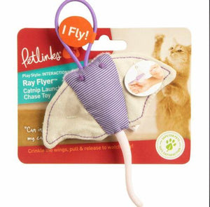 SmartyKat Instincts Ray Flyer Lanceur de raie pour chat, violet