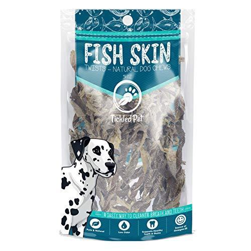 TickledPet Friandises torsadées en peau de poisson pour chiens