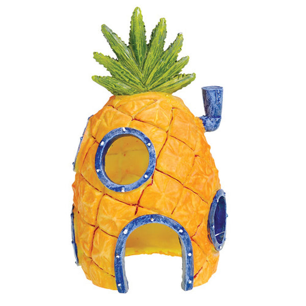 Penn-Plax SpongeBob SquarePants Pineapple Home with Swim Through Aquarium Ornament