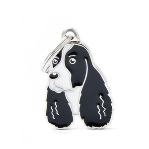 MyFamily Springer Spaniel Médaille d'identification pour animaux de compagnie