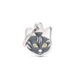 MyFamily Tabby European Shorthair Médaille d'identification pour animaux de compagnie
