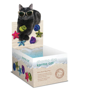 Dharma Dog Karma Cat Jouet en laine Beach pour chat, assortiment