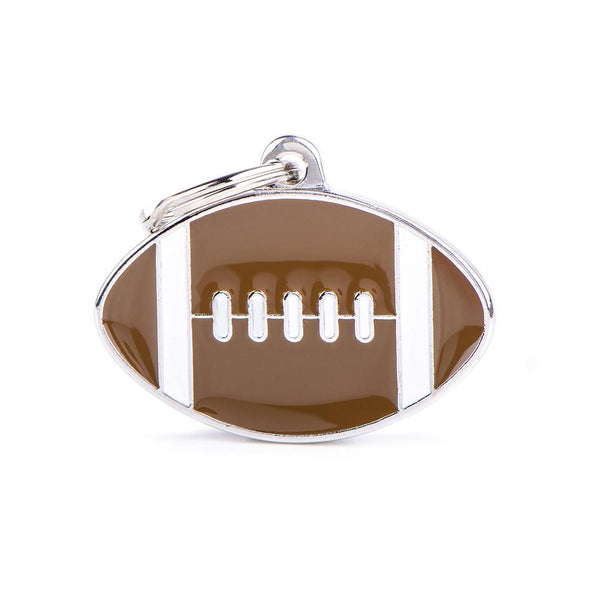 MyFamily Charms American Football Pet ID Tag
