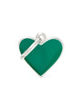 MyFamily Heart Pet ID Tag, Green