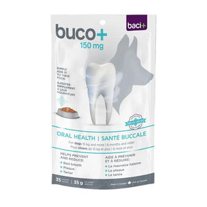 Soins dentaires Baci+ Buco+ pour chiens (plus de 15 kg), 150 mg