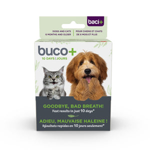 Baci+ Buco+ 10 jours de traitement contre la mauvaise haleine pour chats et chiens
