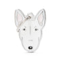 MyFamily Friends Bull Terrier Pet ID Tag, White, Medium