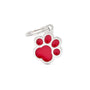 MyFamily Classic Paw Pet ID Tag, Red