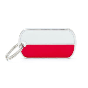MyFamily Flags Polish Pet ID Tag, Medium