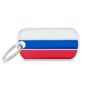 MyFamily Flags Russian Pet ID Tag, Medium
