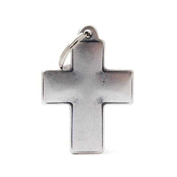 MyFamily Bronx Smooth Cross Pet ID Tag