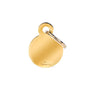 MyFamily Basic Gold Circle Golden Brass Pet ID Tag