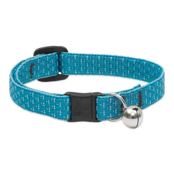 Lupine Pet Eco Safety Collar with Bell for Cats, Tropical Sea, 1/2-in x 8-12-in