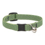 Lupine Pet Eco Safety Collar with Bell for Cats, Moss, 1/2-in x 8-12-in