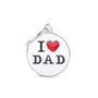 MyFamily Charms Circle I Love Dad Pet ID Tag