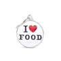 MyFamily Charms Circle I Love Food Pet ID Tag