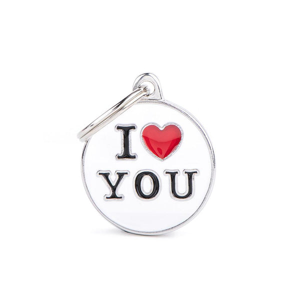 MyFamily Charms Circle I Love You Pet ID Tag