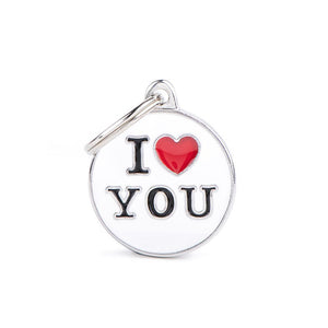 MyFamily Charms Circle I Love You Pet ID Tag