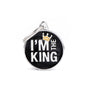 MyFamily Charms Circle I'm The King Pet ID Tag