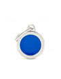 MyFamily Circle Logo Pet ID Tag, Blue