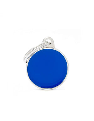 MyFamily Circle Handmade Pet ID Tag, Blue