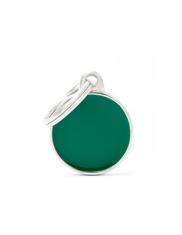MyFamily Circle Handmade Pet ID Tag, Green