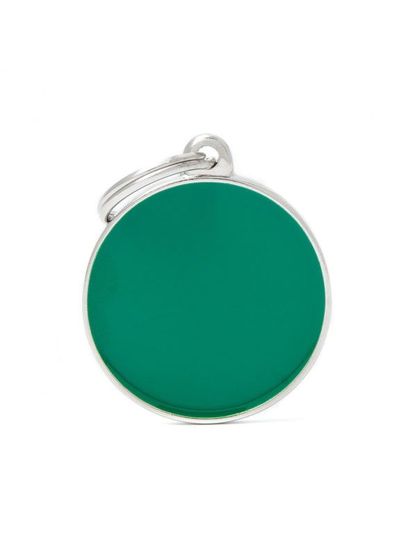 MyFamily Circle Handmade Pet ID Tag, Green