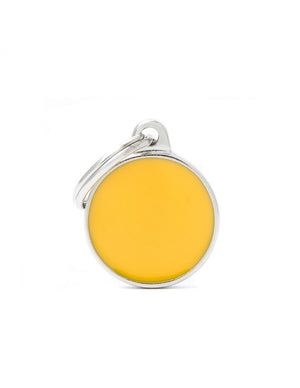 MyFamily Circle Handmade Pet ID Tag, Yellow