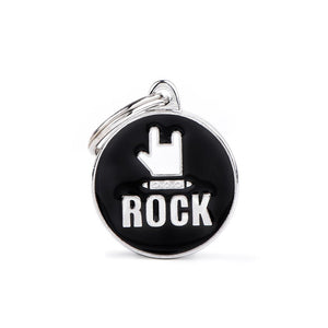 MyFamily Charms Circle Rock Pet ID Tag