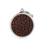 MyFamily Bronx Leather Circle Tucson Pet ID Tag, Brown