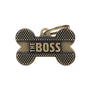 MyFamily Bronx Bone Boss English Brass Pet ID Tag