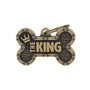 MyFamily Bronx Bone King English Brass Pet ID Tag