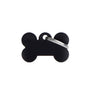 MyFamily Basic Aluminum Bone Pet ID Tag, Black