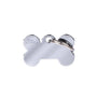 MyFamily Basic Chrome Bone Brass Pet ID Tag