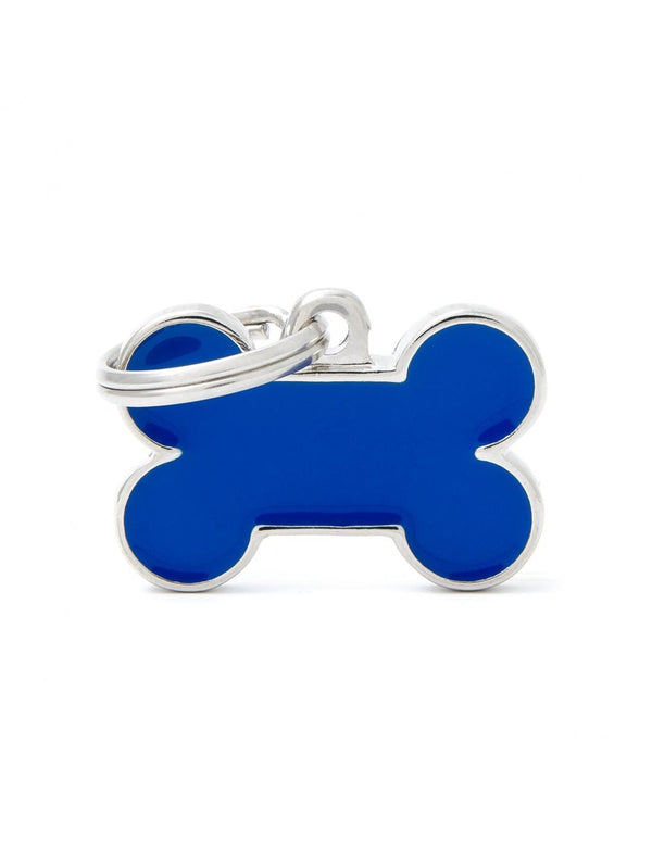 MyFamily Bone Pet ID Tag, Blue