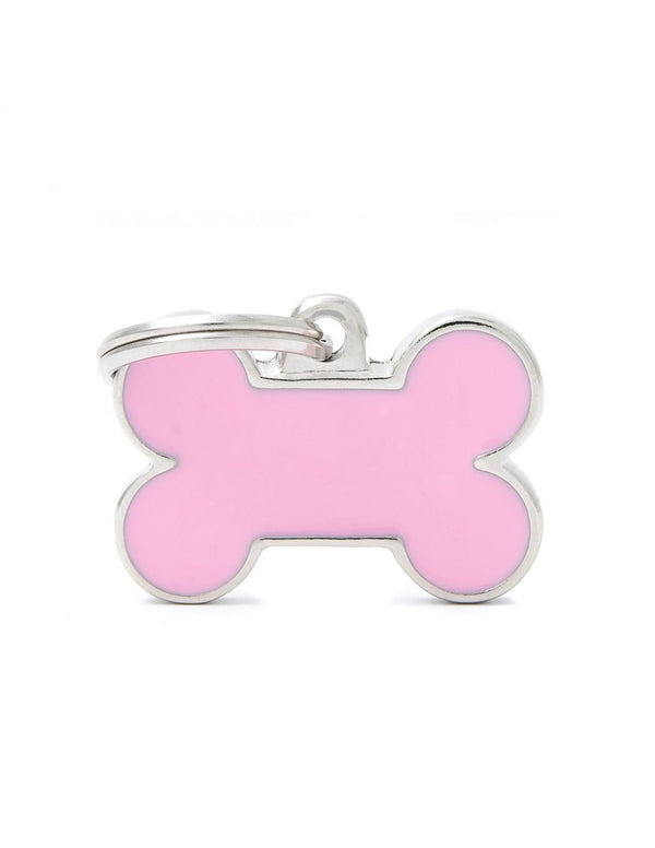 MyFamily Bone Pet ID Tag, Pink