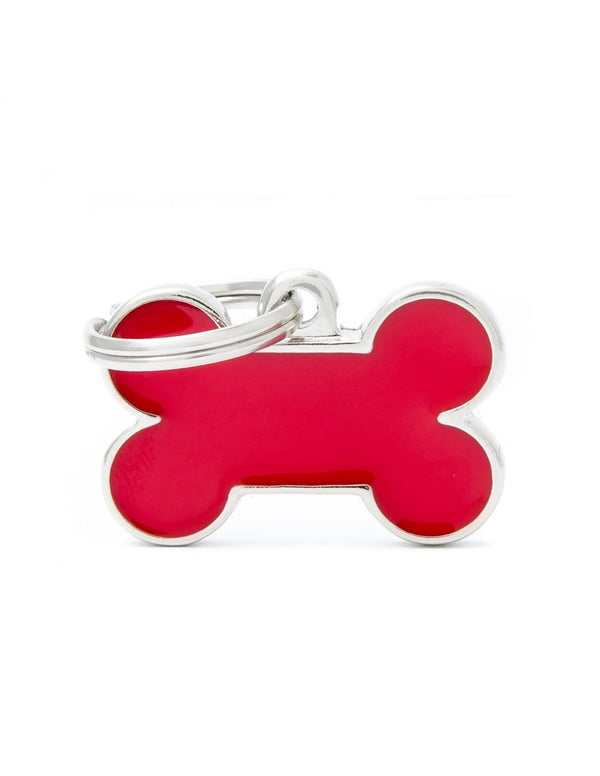 MyFamily Bone Pet ID Tag, Red